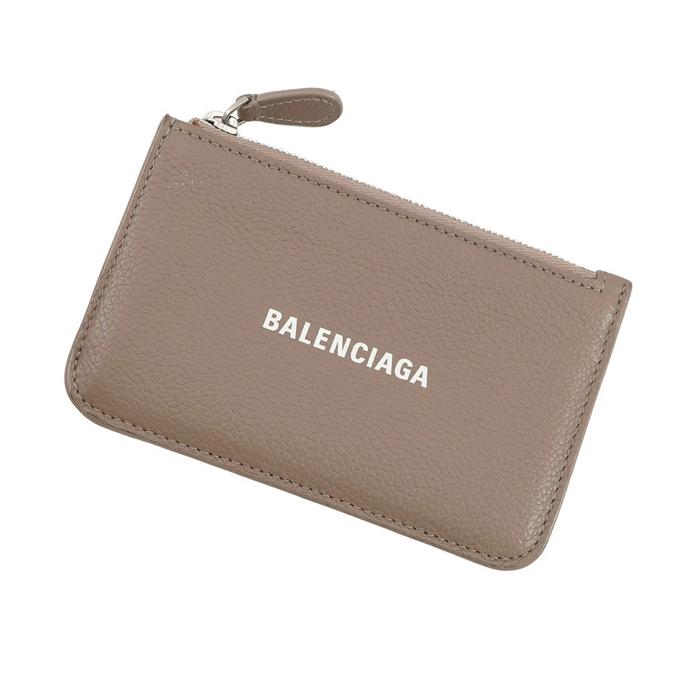 Balenciaga Card Case Wallet Fragment Leather Coin Wallet Purse